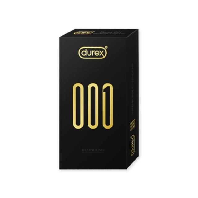 【Durex 杜蕾斯】001水性PU衛生套標準裝1盒(6入 保險套/衛生套/避孕套/安全套/避孕/保險套推薦)