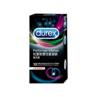 【Durex 杜蕾斯】雙悅愛潮裝衛生套1盒(12入 保險套/衛生套/避孕套/安全套/避孕/避孕套/保險套推薦)