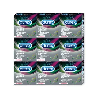 【Durex 杜蕾斯】飆風碼衛生套9盒(共27入 保險套/衛生套/避孕套/安全套/避孕/保險套推薦)