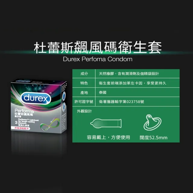 【Durex 杜蕾斯】飆風碼衛生套9盒(共27入 保險套/衛生套/避孕套/安全套/避孕/保險套推薦)