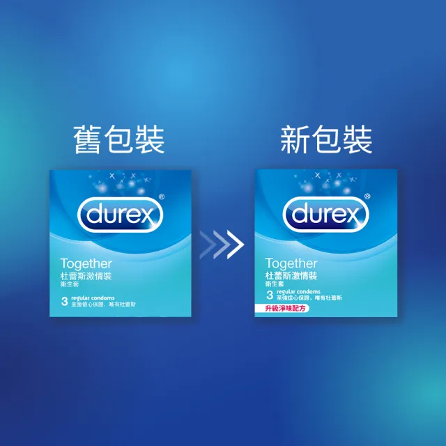 【Durex 杜蕾斯】激情裝衛生套1盒(3入 保險套/衛生套/避孕套/安全套/避孕/避孕套/保險套推薦)