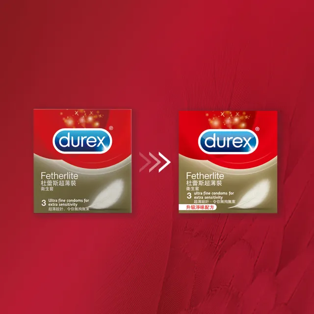 【Durex 杜蕾斯】超薄裝衛生套1盒(3入 保險套/衛生套/避孕套/安全套/避孕/避孕套/保險套推薦)