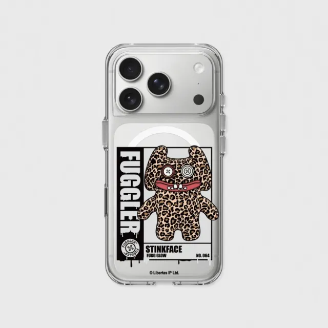【RHINOSHIELD 犀牛盾】iPhone 15/16/17系列 Clear透明防摔磁吸手機殼/豹意思 請收編(Fuggler放克牙寶)