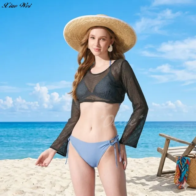 【SARBIS】流行大女泳裝長袖外罩衫(NO.B9026908)