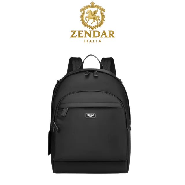 【ZENDAR】台灣總代理 限量3折 頂級高彈性防潑水休閒旅行後背包 查理系列 全新專櫃展示品(黑色 男包 女包)