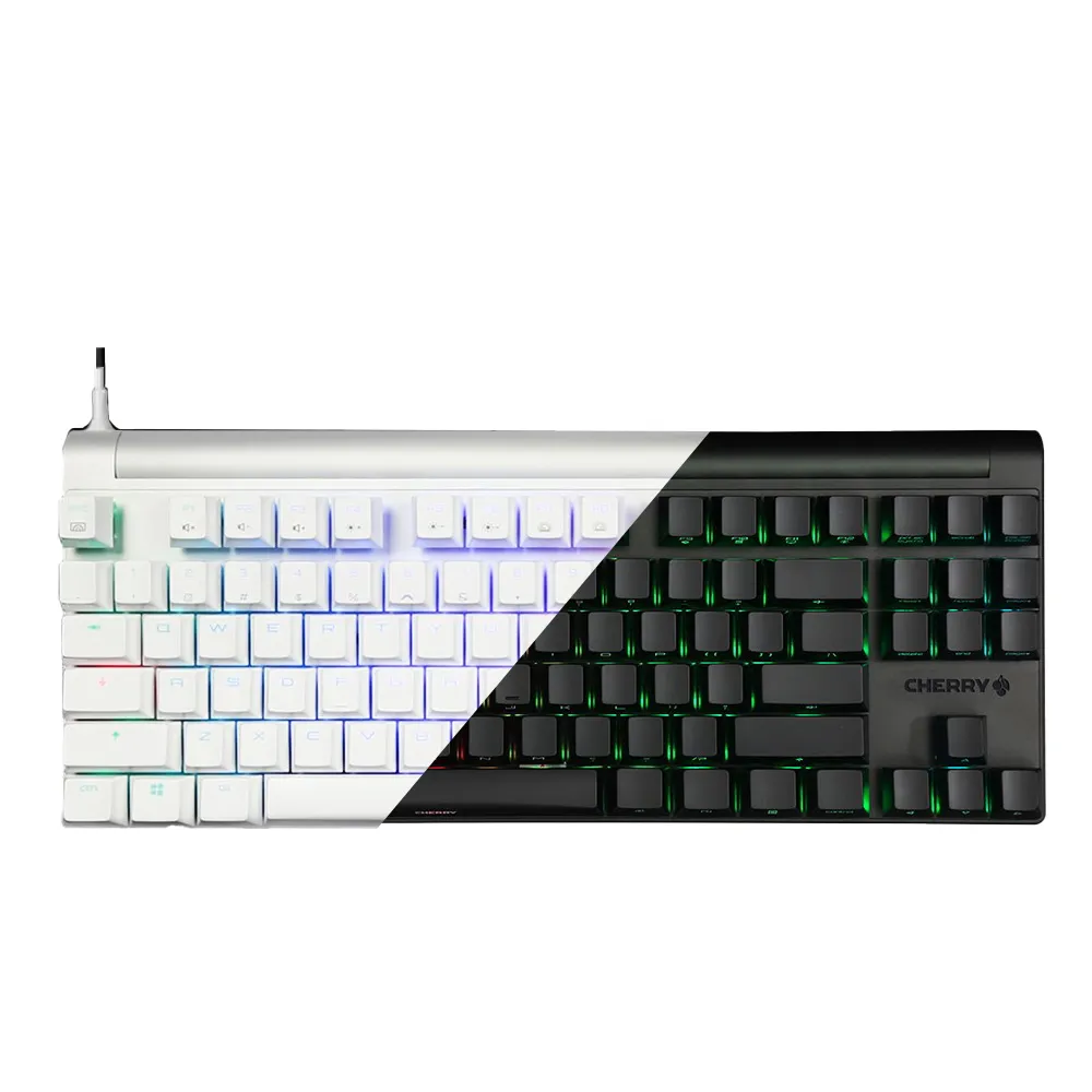 【Cherry】Cherry MX Board 8.0 RGB 黑側刻/銀正刻 紅軸/茶軸 英刻(側刻 正刻 英刻 RGB 電競 鋁合金 鍵盤)
