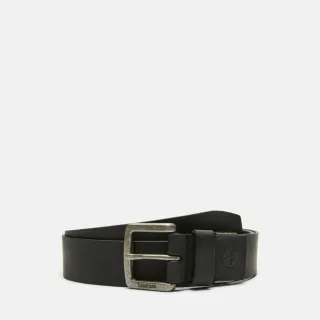 【Timberland】男款黑色40MM 皮帶(A29FV001)