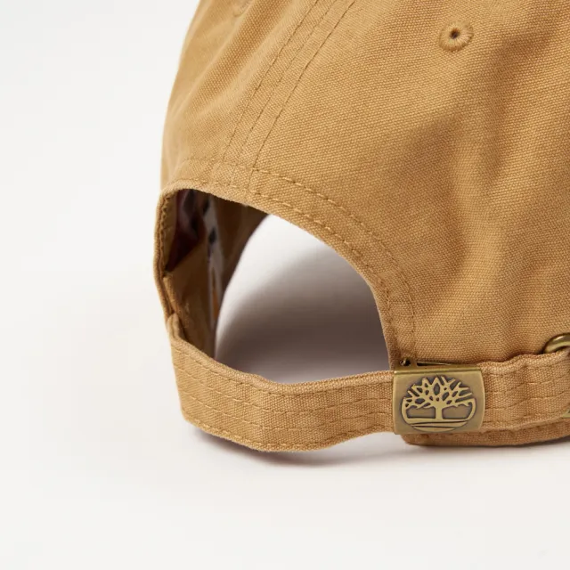 【Timberland】中性小麥色刺繡LOGO棒球帽(A66BA231)