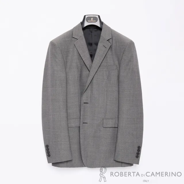 【ROBERTA 諾貝達】修飾身型展現俐落混紡灰色西裝 HLC71S-95