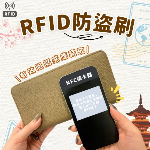 【享屋】日幣錢包-真皮長夾(真皮零錢包 皮包分隔錢包 RFID 防盜刷卡包 日幣零錢包 日本分格分類)