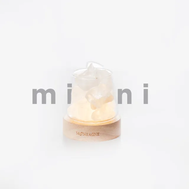 【Montagne de pierre】FS161E mini富士山｜白水晶｜全效。放大｜水晶擴香組 精