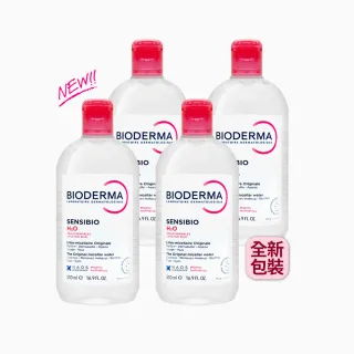 【BIODERMA】舒敏高效潔膚液500mlx4入組(新包裝/卸妝水/敏感肌適用/卸妝/舒敏/保濕)