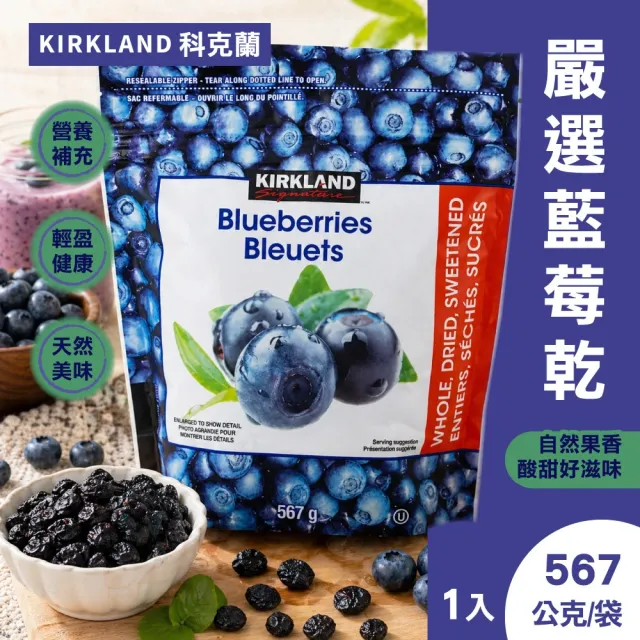 【Kirkland Signature 科克蘭】藍莓乾x1 (567公克)