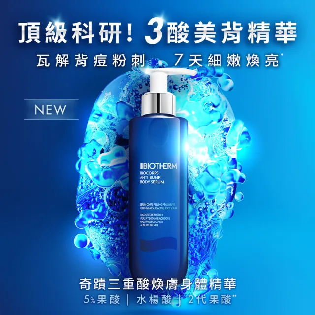 【Biotherm 碧兒泉】官方直營 奇蹟三重酸煥膚身體精華200ml(BIOTHERM身體保養)