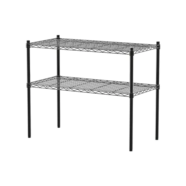 【dayneeds 日需百備】輕型 90x45x75公分烤漆二層架(鐵力士架/收納層架/鞋架/展示架/層架/鐵架)