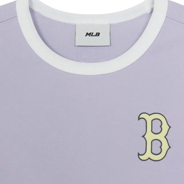 【MLB】童裝 背後大Logo短袖T恤 LIKE系列 波士頓紅襪隊 (7FTSL0463-43LDS)