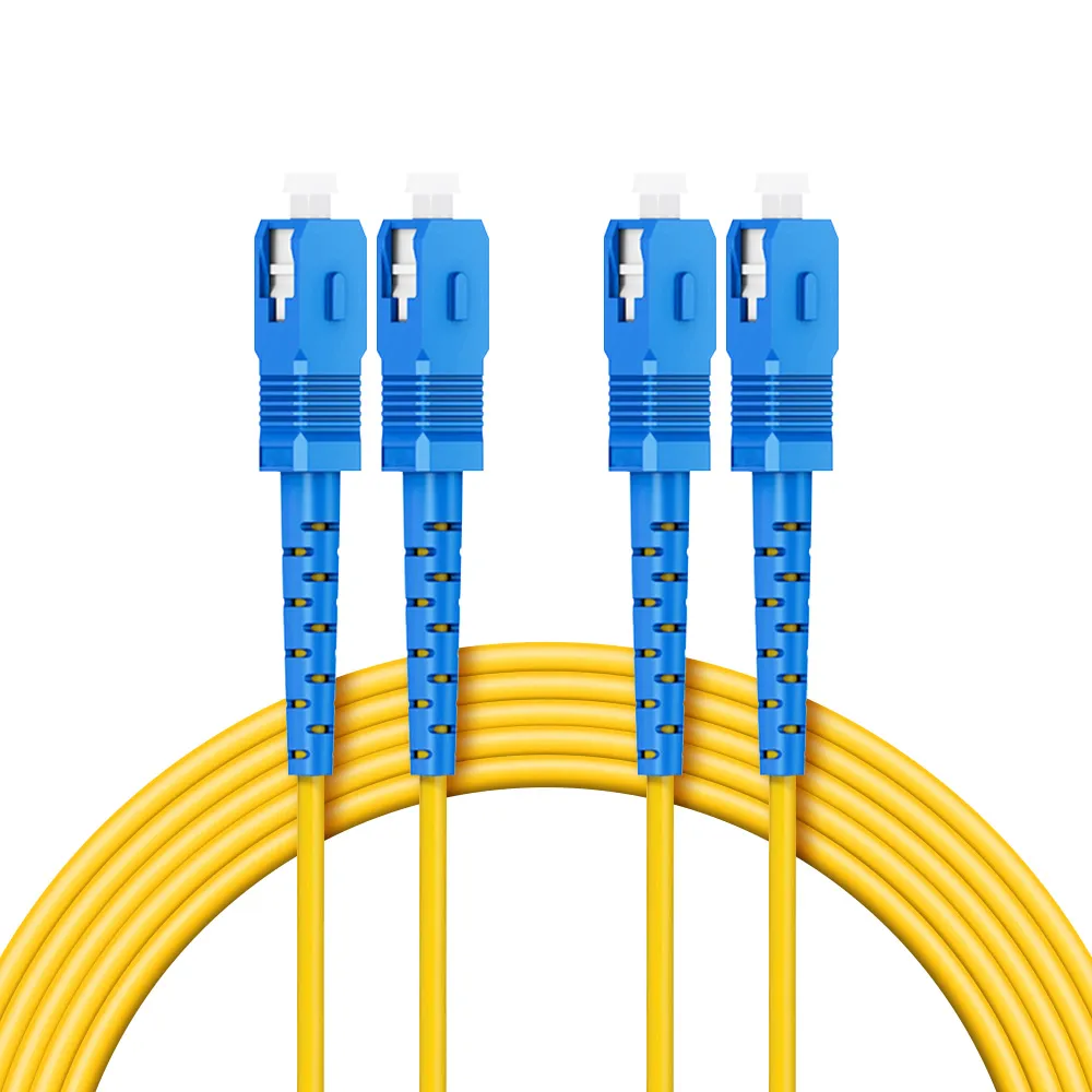 【台灣霓虹】電信級SC-SC單模雙芯全雙工光纖跳線1米