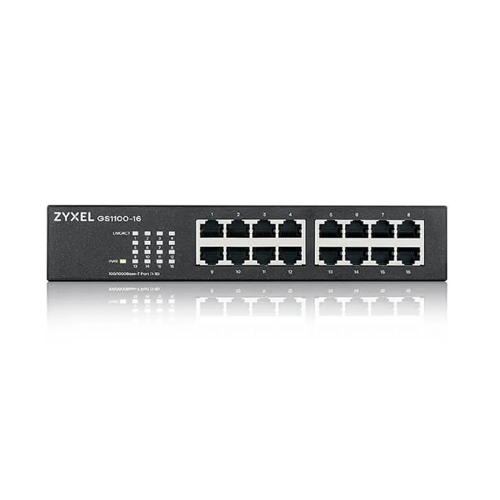【ZyXEL 合勤】昌運監視器 GS1100-16 V3(GS1100-16v3) 16埠乙太網路交換器(以新款GS1100-16S出貨)
