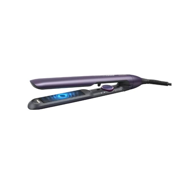 【Philips 飛利浦】BHS752 溫控護色水潤直捲兩用負離子造型器 (離子夾/防曬護色/陶瓷面板/官方直營)