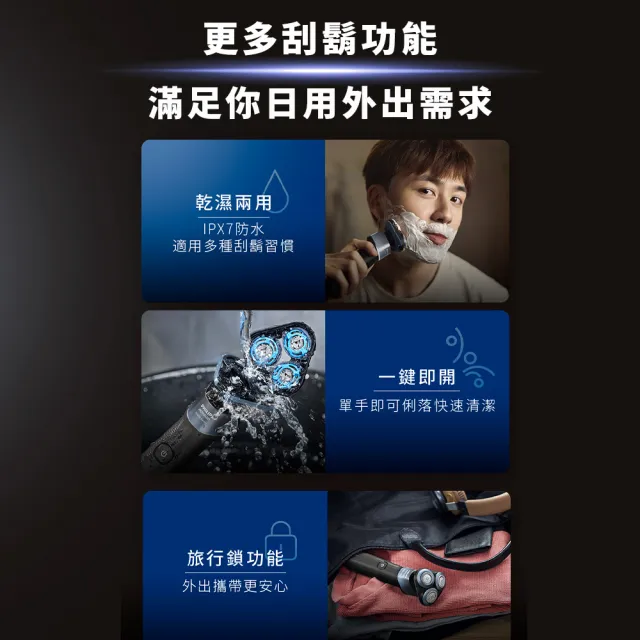 【Philips 飛利浦】X5006 全新X系列電鬍刀 (SkinProtect護膚/IPX7防水/官方直營)