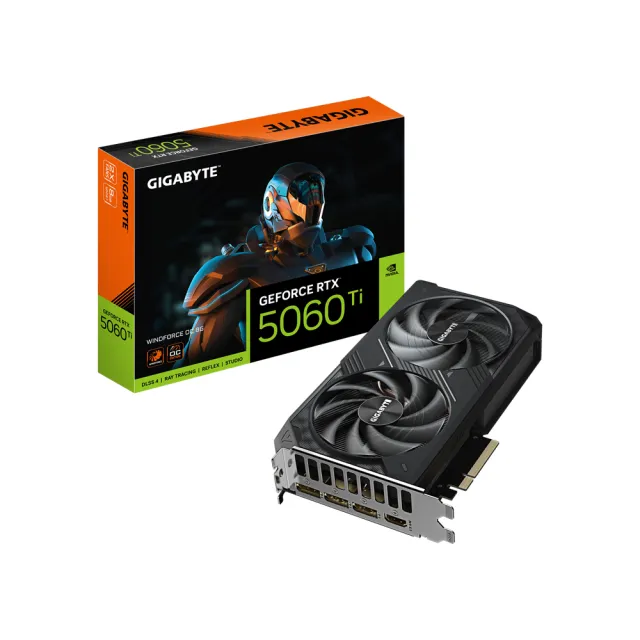 【GIGABYTE 技嘉】GeForce RTX 5060 Ti WINDFORCE OC 8G 顯示卡(GV-N506TWF2OC-8GD)