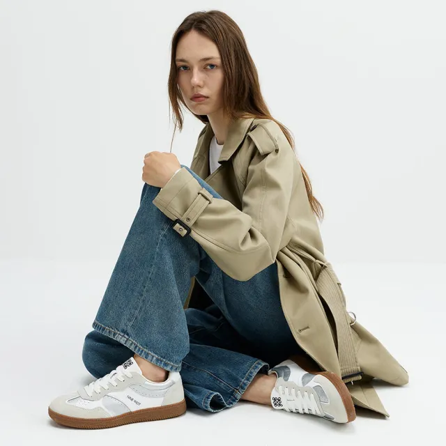 【NINE WEST】真皮復古拼接德訓鞋(多款任選) 窄楦 B楦 厚底 增高 休閒鞋