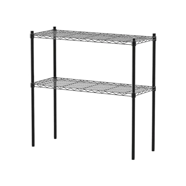 【dayneeds 日需百備】輕型 90x35x90公分 烤漆二層架 兩色可選(鐵力士架/收納層架/鞋架/展示架/層架/鐵架)
