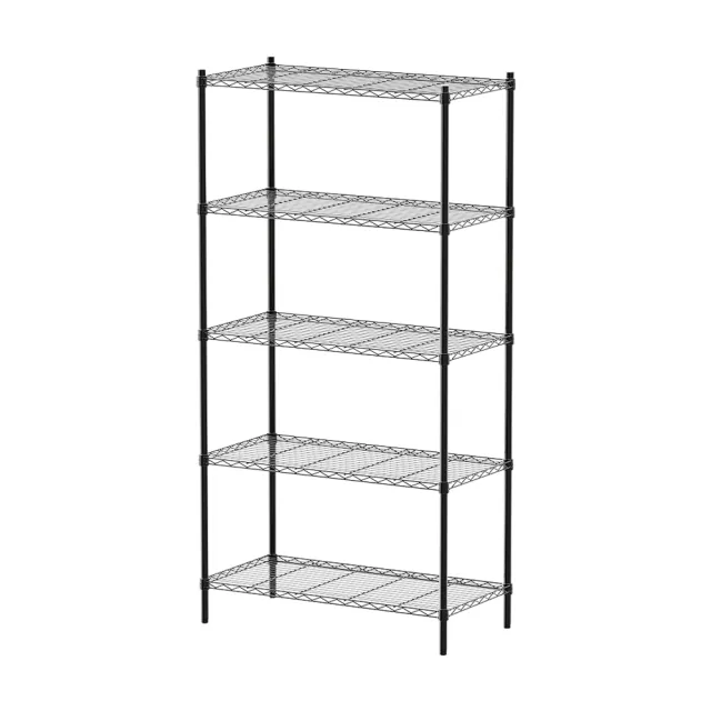 【dayneeds 日需百備】輕型 90x45x180公分 烤漆五層架(鐵力士架/收納層架/鞋架/展示架/層架/鐵架)
