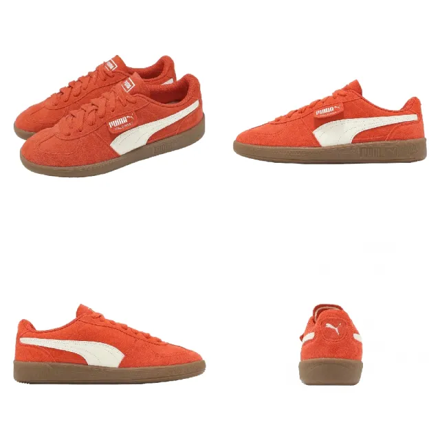 【PUMA】休閒鞋 Palermo SD 男鞋 女鞋 紅 麂皮 膠底 復古 德訓鞋 408532-02