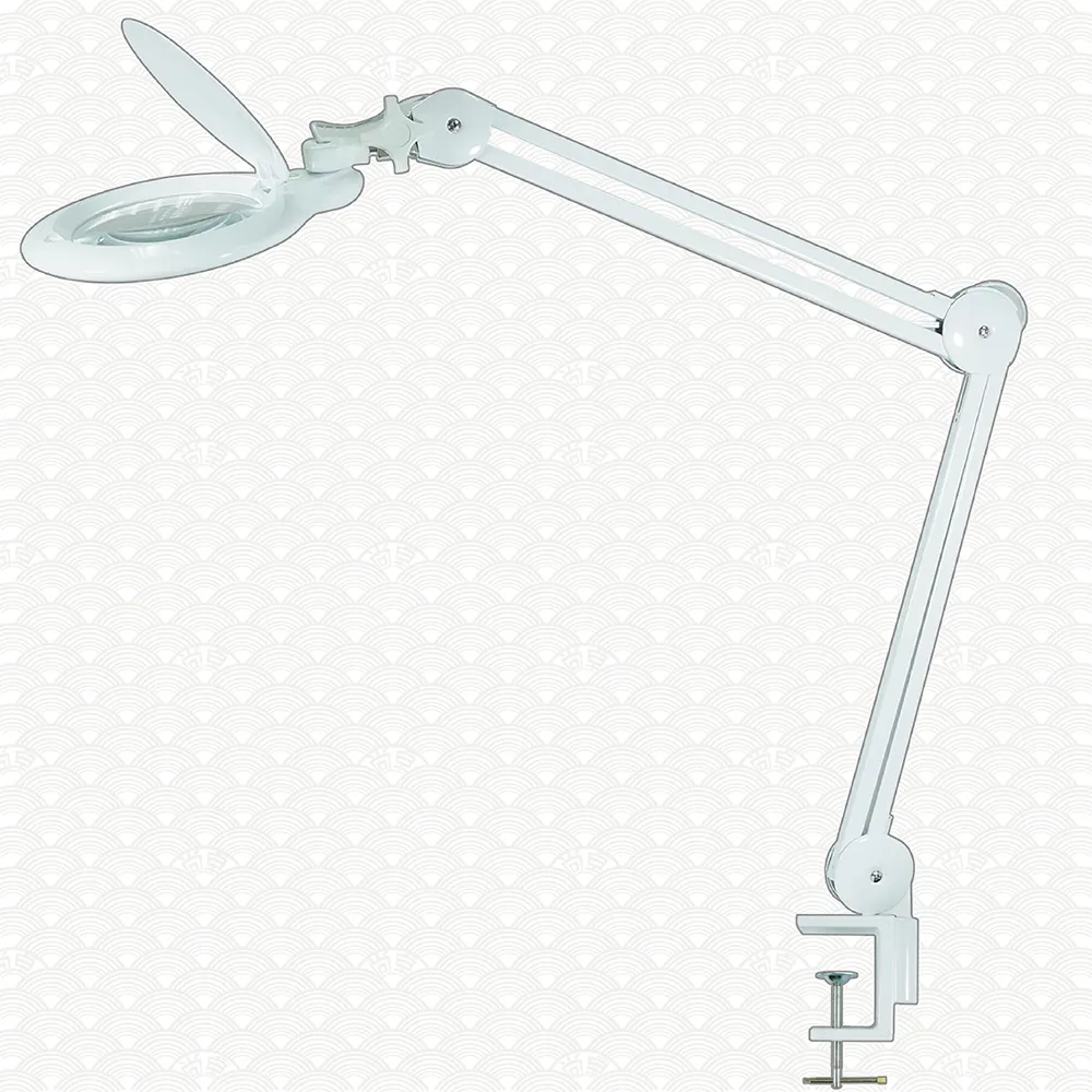 【Octopus 章魚牌】LED兩用照明放大鏡 觸控調光(檯燈/夾桌兩用放大鏡)