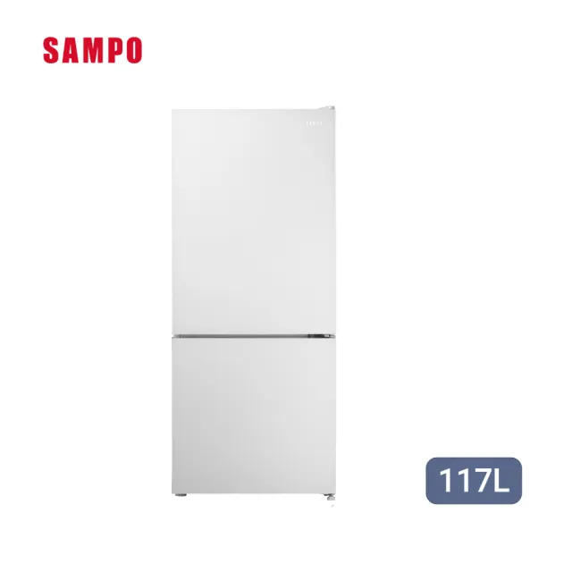 【SAMPO 聲寶】117公升一級能效星漾美滿日式美型變頻雙門冰箱(SR-F12GD)