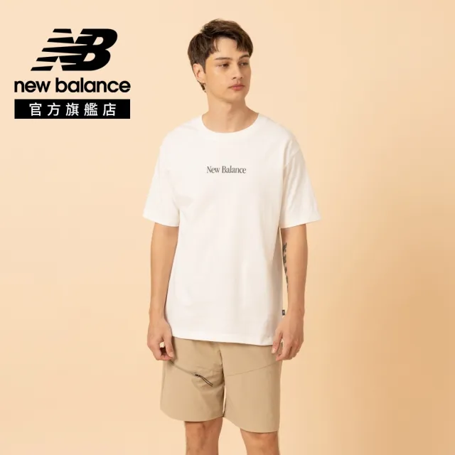 【NEW BALANCE】NB 短T N標誌印花短袖上衣_男性_白/黑色_MT6161TQBK_MT6161TQSST(美版 版型偏大)