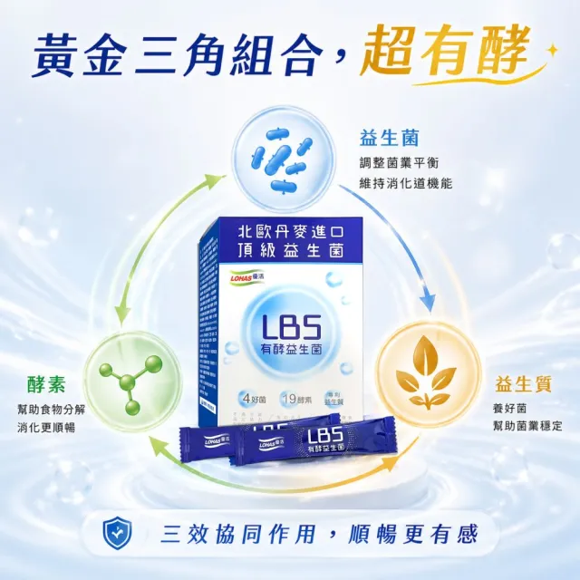 【LOHAS優活】LBS有酵益生菌 3g*30包/盒(幫助消化、促進新陳代謝)