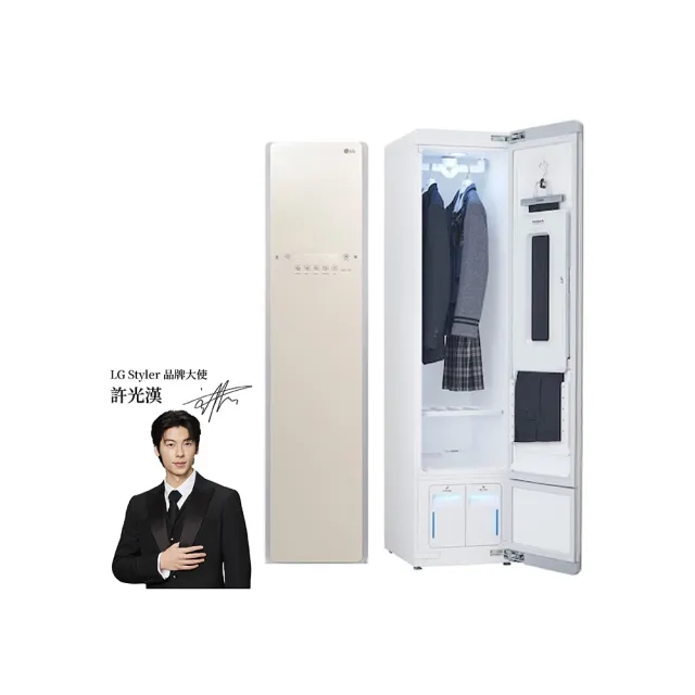 【LG 樂金】家電快配WiFi Styler 蒸氣電子衣櫥-亞麻紋象牙白(E523IR)