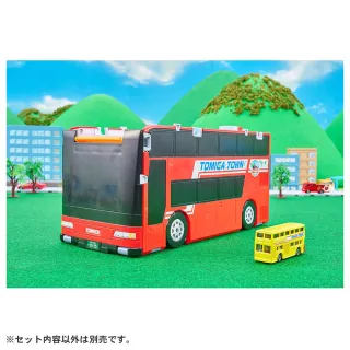 【TOMICA】變形雙層巴士轉運站(附小車)