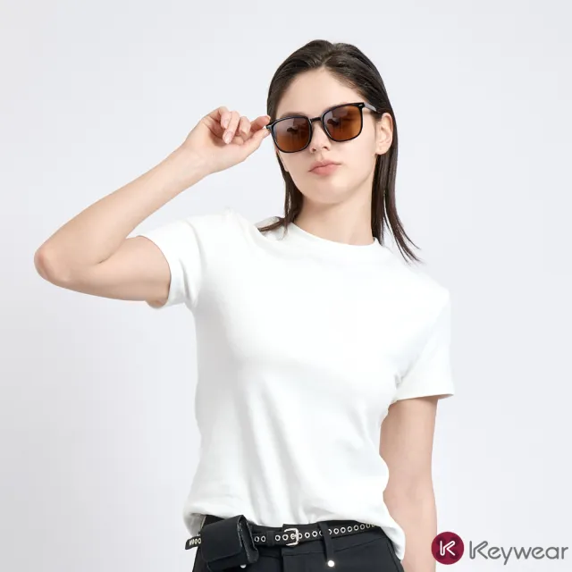 【KeyWear 奇威名品】修身顯瘦親膚素色短袖上衣T恤(共5色)