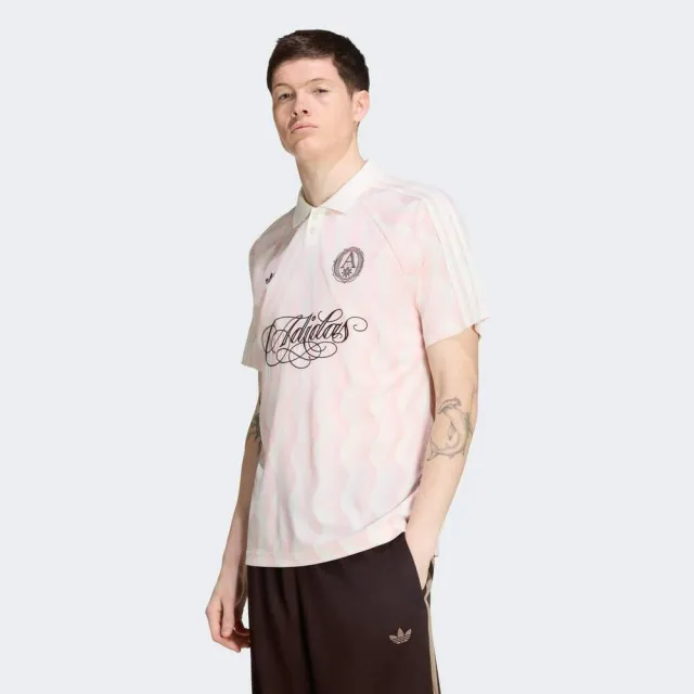 【adidas 愛迪達】Jersey 男 夏日球衣 粉 亞版 輕鬆自在(KX1257)