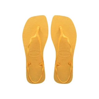 【havaianas 哈瓦仕】涼鞋 女鞋 拖鞋 夾腳拖 時尚 鑽石切割 Soleil 黃 4148977-5559W(哈瓦士)