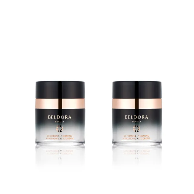 【BELDORA 蓓朵娜】6X玻尿酸彈潤滋養霜(六重奏玻尿酸保濕霜30g 醫美術後及敏弱肌適用)2入