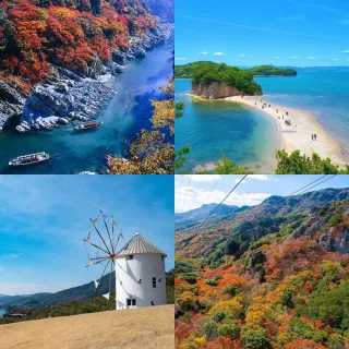 【PlayEZ 美好假期】小豆島紅葉秘境．寒霞溪纜車．烏龍麵體驗溫泉4日