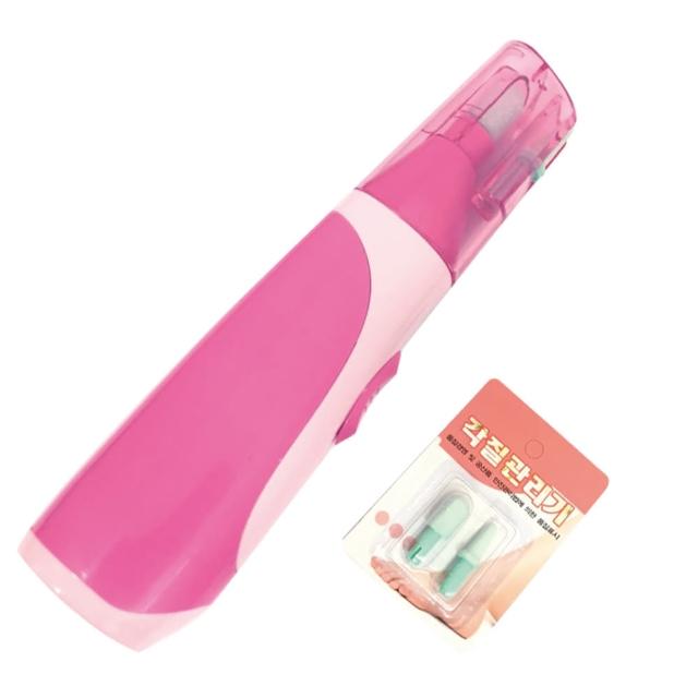 【春佰億】1機2頭電動去角質磨腳皮機台灣製造(1組-買就送替換蕊頭1組)