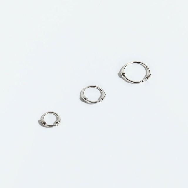 【vacanza】幾何疊戴 925純銀飾品 純銀耳環 耳骨圈 (抗過敏 生日禮物)