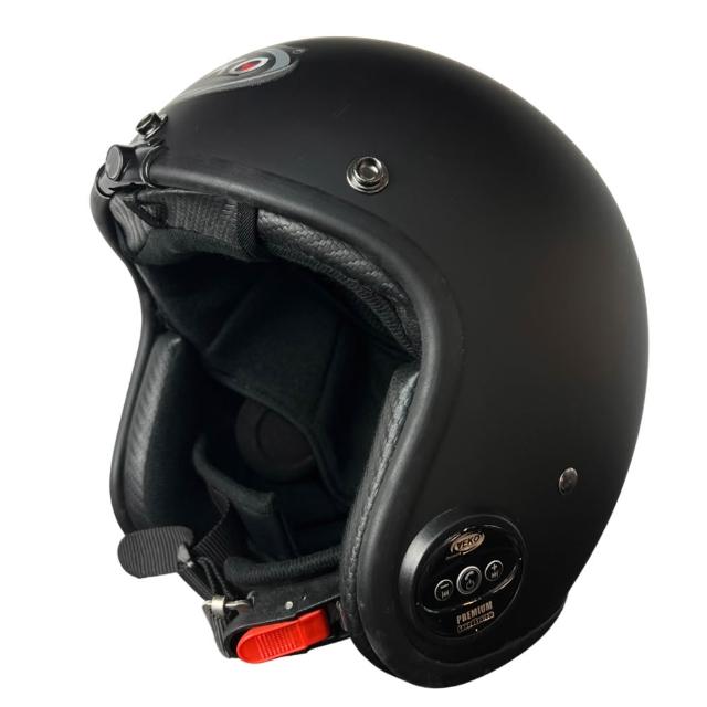 【X-BIKE】限時體驗價-行車紀錄+藍芽功能隱裝式FHD極廣角雙功能復古安全帽(含鏡片、電池、充電器、記憶卡)