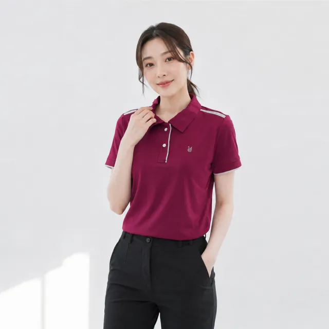 【遊遍天下】MIT台灣製女款抗UV吸濕排汗短袖POLO衫 多色多款 (M-5L 大尺碼)