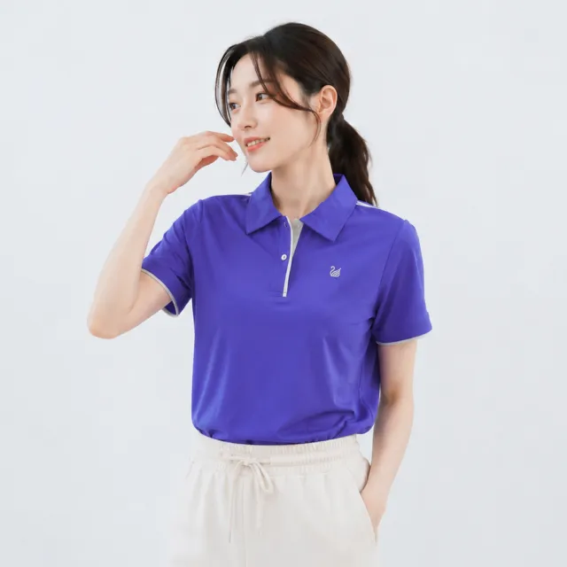 【遊遍天下】MIT台灣製女款抗UV吸濕排汗短袖POLO衫 多色多款 (M-5L 大尺碼)