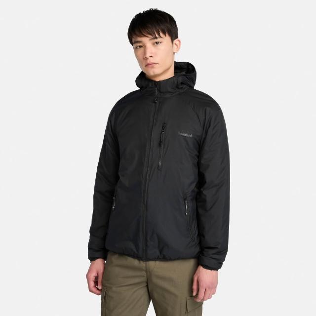 【Timberland】男款黑色防潑水羽絨保暖外套(A6A57001)