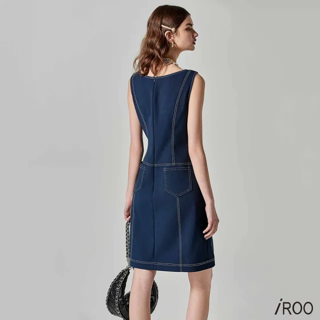 【iROO】大Ｕ領經典簡約洋裝