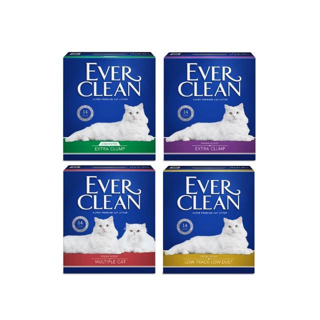【EverClean 藍鑽】強效除臭貓砂 8.5kg 兩入組 升級99%極低塵(礦砂 低粉塵 除臭 抑味 凝結)