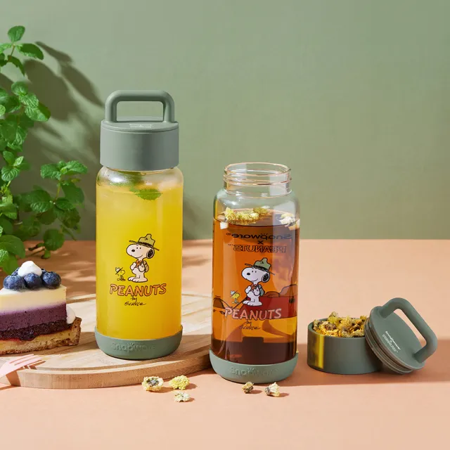 【CorelleBrands 康寧餐具】SNOOPY 暢銷超值外帶杯/吸管杯-兩入組