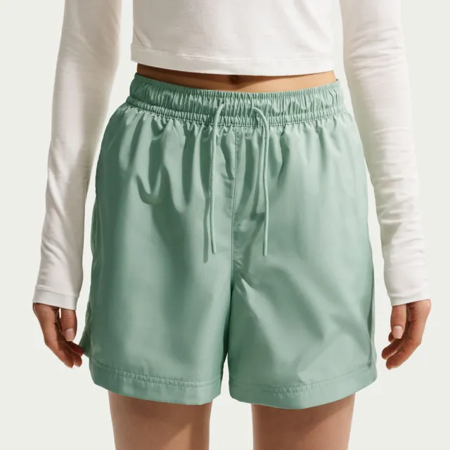 【NIKE 耐吉】短褲 女 運動褲 AS W NSW MR ESSNTL WVN SHORT 綠 FV7558-006（其他規格）